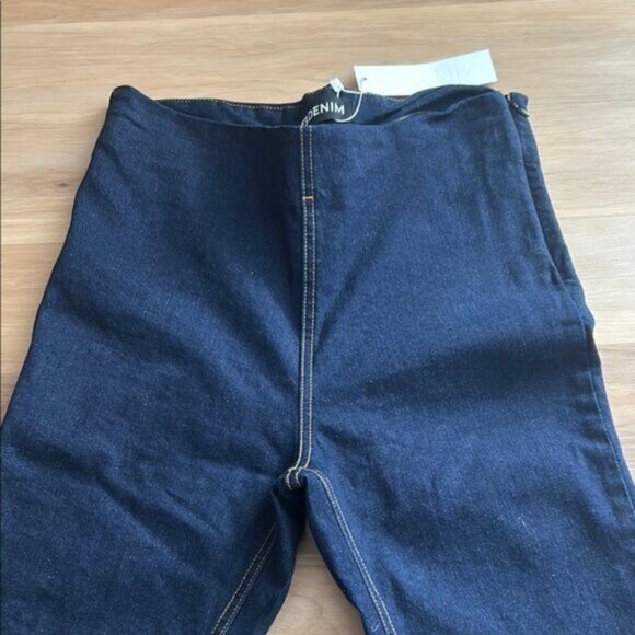 Dark Blue EB Denim Wide Leg Jeans - Picture 2 of 6